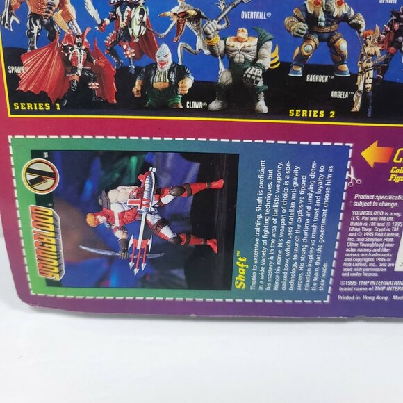 Youngblood SHAFT Ultra-Action Figure 1995 McFarlane Toys Series 1 Sealed NEW - Picture 6 of 6